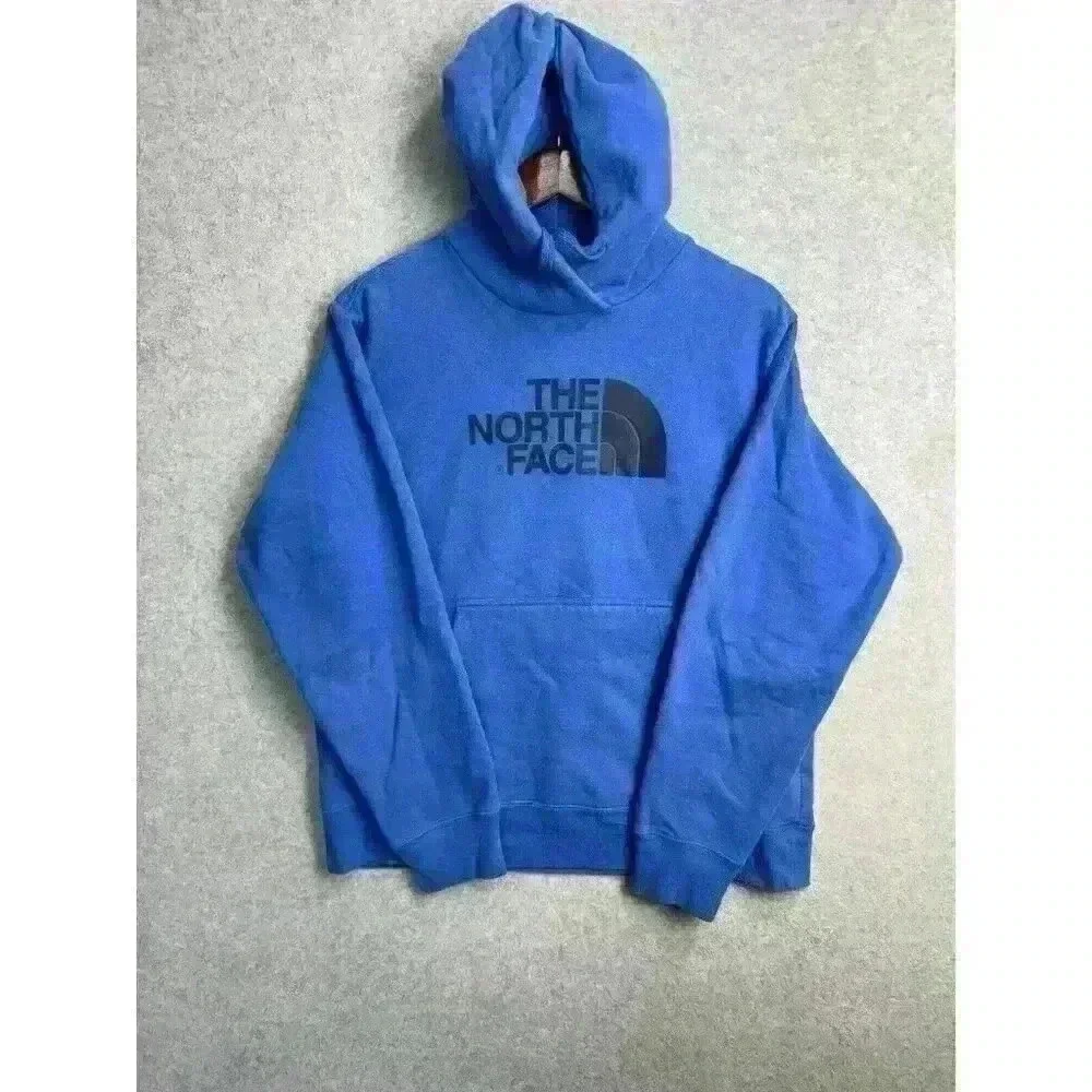 The‎ North Face Hoodie Sweatshirt Fleece Pullover Drew Peak Hooded Blue Sz M EUC